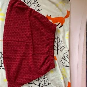 Red skater skirt